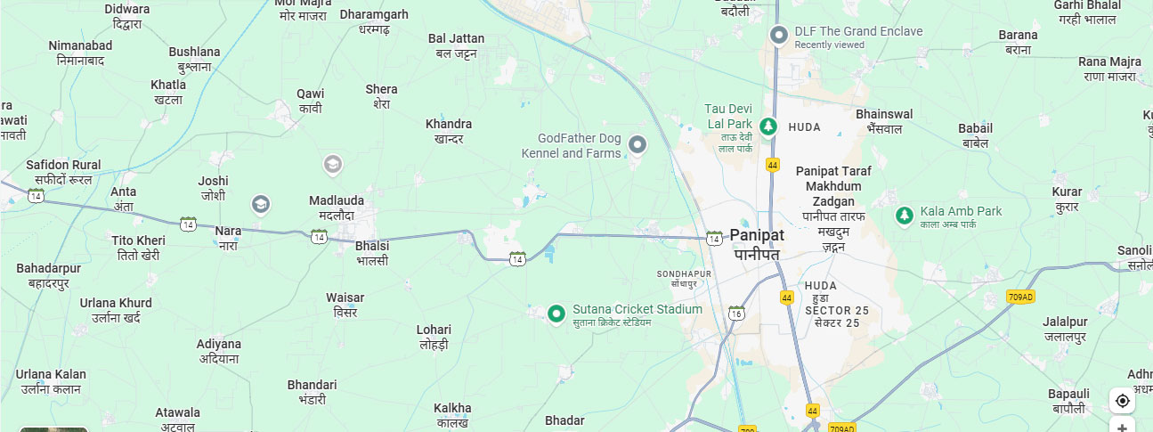 Godrej Plots Panipat Location Map